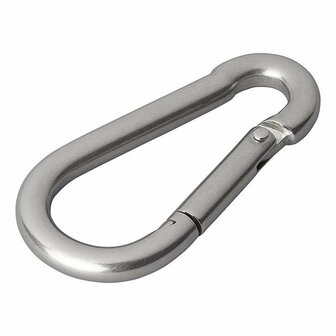 Edelstahl Karabinerhaken 8x80mm 2 Stuck