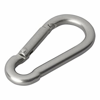 Edelstahl Karabinerhaken 8x80mm 2 Stuck