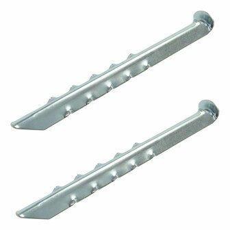 Zelthering 30cm Metall geriffelt 2 Stuck im Polybeutel