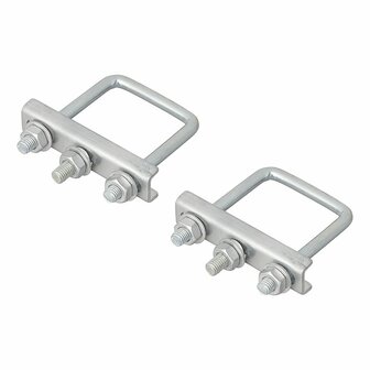 U-Bugel Vierkant 60mm fur Bugradklemme - Set a 2 Stuck