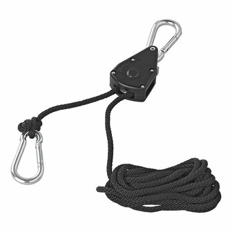 Flaschenzug mit Ratsche und Seil - 2er Set 68kg