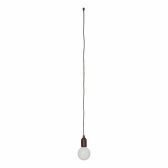 Retro Lampe XL Holzmotiv mit Kordel 90cm