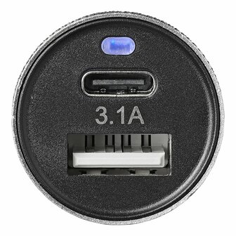 USB-Ladegerat Typ A + C 2-fach 12V 24V 3100mA