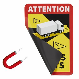 Magnetaufkleber Achtung  Winkel  Morts! LKW