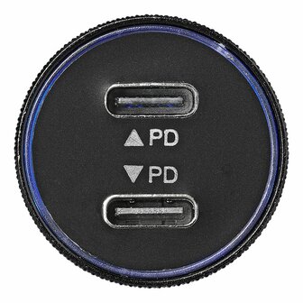 USB-Schnellladegerat Typ C 2-Wege 12V 24V 3100mA