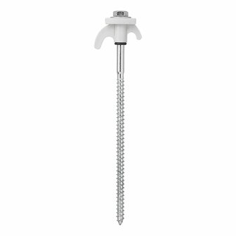 Zelthering 20cm Metall schraubbar mit Kunststoffhaken 6 Stuck im Polybeutel