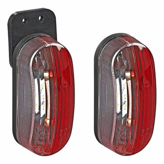 Breitenleuchte LED rot wei&szlig; links