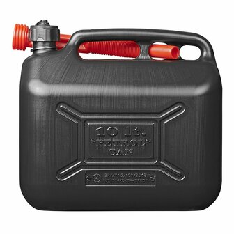 Kanister 10L Kunststoff schwarz UN-gepruft