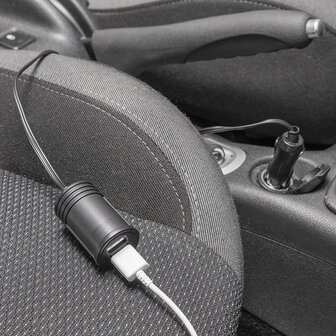 Verlangerungskabel 1M mit USB-Ladegerat 2-fach Typ A 12V 24V