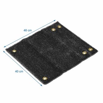 Trittmatte schwarz