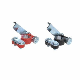 Batteriepolklemmensatz (+) und (-) mit Schnellverschluss rot schwarz