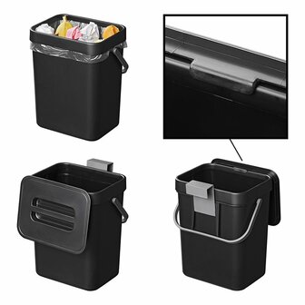 Abfalleimer mit Deckel 5L fur Caravan Wohnmobil