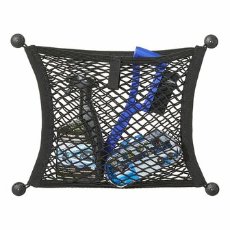 Ablagenetz elastisch doppelt 40x34cm mit Selbstklebe- und Schraubbefestigung