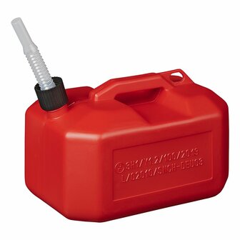 Kanister 10L Kunststoff rot UN-gepruft (niedriges Modell)
