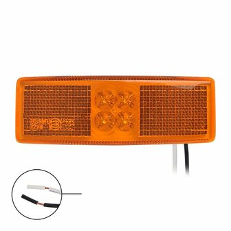Seitenmarkierungsleuchte 12 24V orange 110x40mm LED