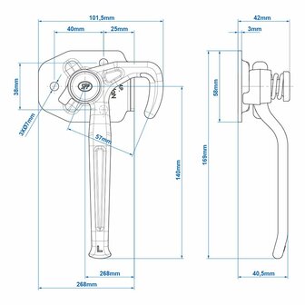 Klappenhaken links SPP ZB-16L