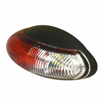 Breitenleuchte 10-30V rot wei&szlig; 60x34mm LED