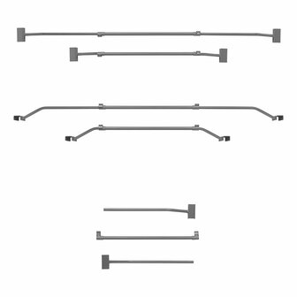 Planenbugel aus Metall  ausziehbar 100-155cm fur Anhangerplane