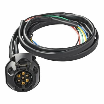 Anhangerkupplungs-Kabelsatz 7-polig PVC + 1 50 m Kabel
