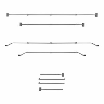Planenbugel aus Metall  ausziehbar  140 5-208cm  fur Anhangerplane