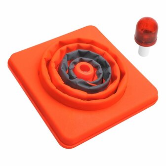 Klappbarer Sicherheitspylon mit LED-Beleuchtung