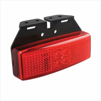 Begrenzungsleuchte 12 24V rot 110x40mm LED mit Halter