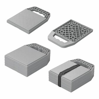 Stapelbare Grundplatten mit Griff - 4er Set