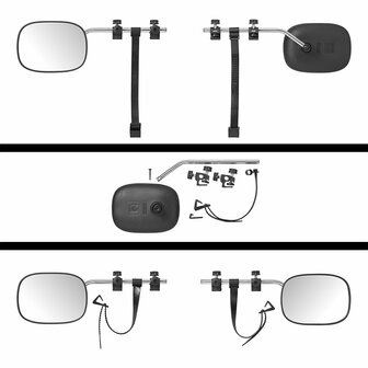 Caravanspiegel Flachglas 340 x 140 x 190 mm