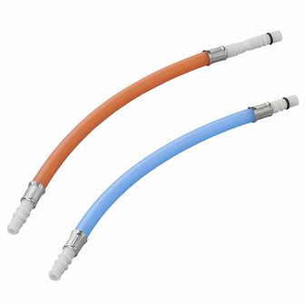 Flexible Schlauchverbindung 25 cm rot + blau im Polybeutel