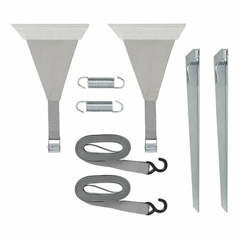 Sturmgurt-Set 2x 4 8m mit Spanngurtbefestigung fur Markisenschiene