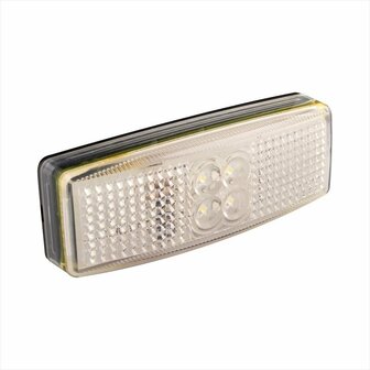 Begrenzungsleuchte 12 24V wei&szlig; 110x40mm LED