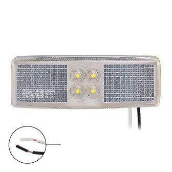 Begrenzungsleuchte 12 24V wei&szlig; 110x40mm LED
