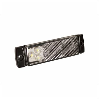 Begrenzungsleuchte 12 24V wei&szlig; 126x30mm LED