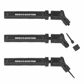 Kotflugelpumpe Kunststoff schwarz mit Adapter