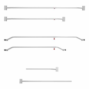 Alu-Planenbugel  ausziehbar  108-146cm  fur Anhangerplane