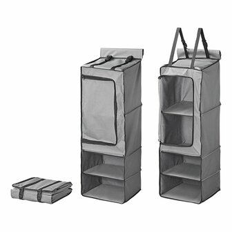 Organizer 4-Facher 34 x 34 x 96 cm mit Rei&szlig;verschlussfach + 7 mm Keder