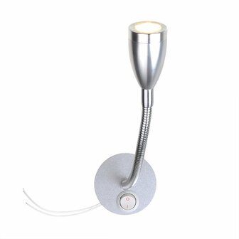 Aufbaustrahler 1-LED mit flexiblem Schwanenhals 12V 120lm Durchmesser 65x110-260mm