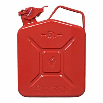 Kanister 5L Metall rot UN-TuV GS gepruft