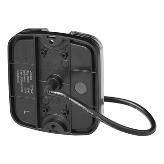 Rucklicht 4 Funktionen 105 x 95 mm LED + GLOW links