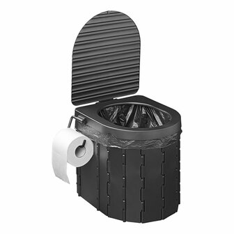 Faltbare Toilette mit Deckel