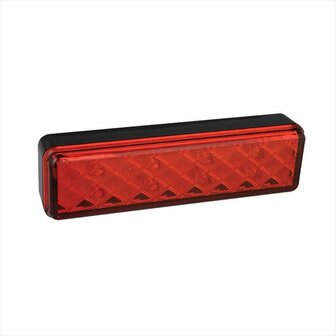Rucklicht 12 24V 2 Funktionen 135x38mm LED mit Halter schwarz