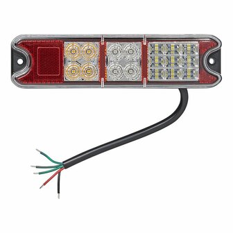 Rucklicht 5 Funktionen 192x51mm 21LED