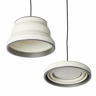 Hangelampe LED faltbar Silikon wei&szlig; dia 15cm