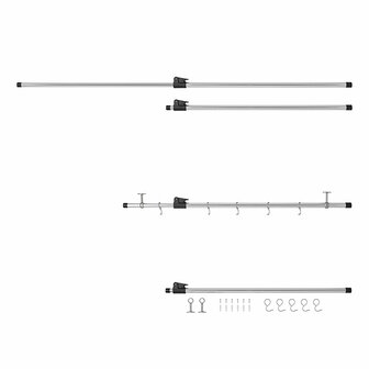 Einhangeschiene fur Wohnmobilgarage 85 - 165 cm