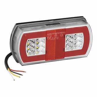 Rucklicht 5 Funktionen 225 x 105 mm 43LED links