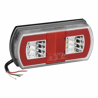 Rucklicht 5 Funktionen 225 x 105 mm 43LED rechts