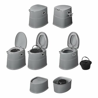 Mobile Toilette teilbar