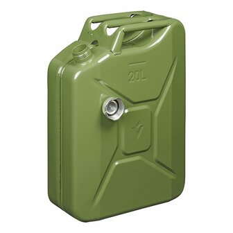 Kanister 20L Metall grun mit magnetischem Schraubverschluss UN-TuV GS gepruft