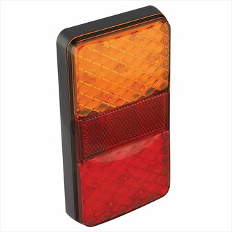 Rucklicht 12 24V 4 Funktionen 80x150mm LED