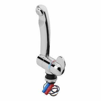 Mischbatterie Style 3000 12V  dia 27 mm gebogener Auslauf